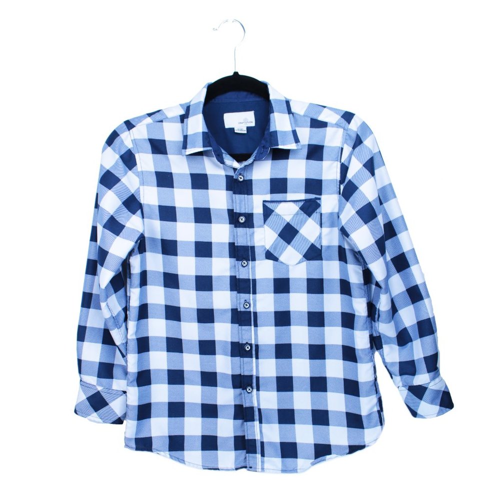 Craft + Flow Boy's Long Sleeve Patterned Shirt